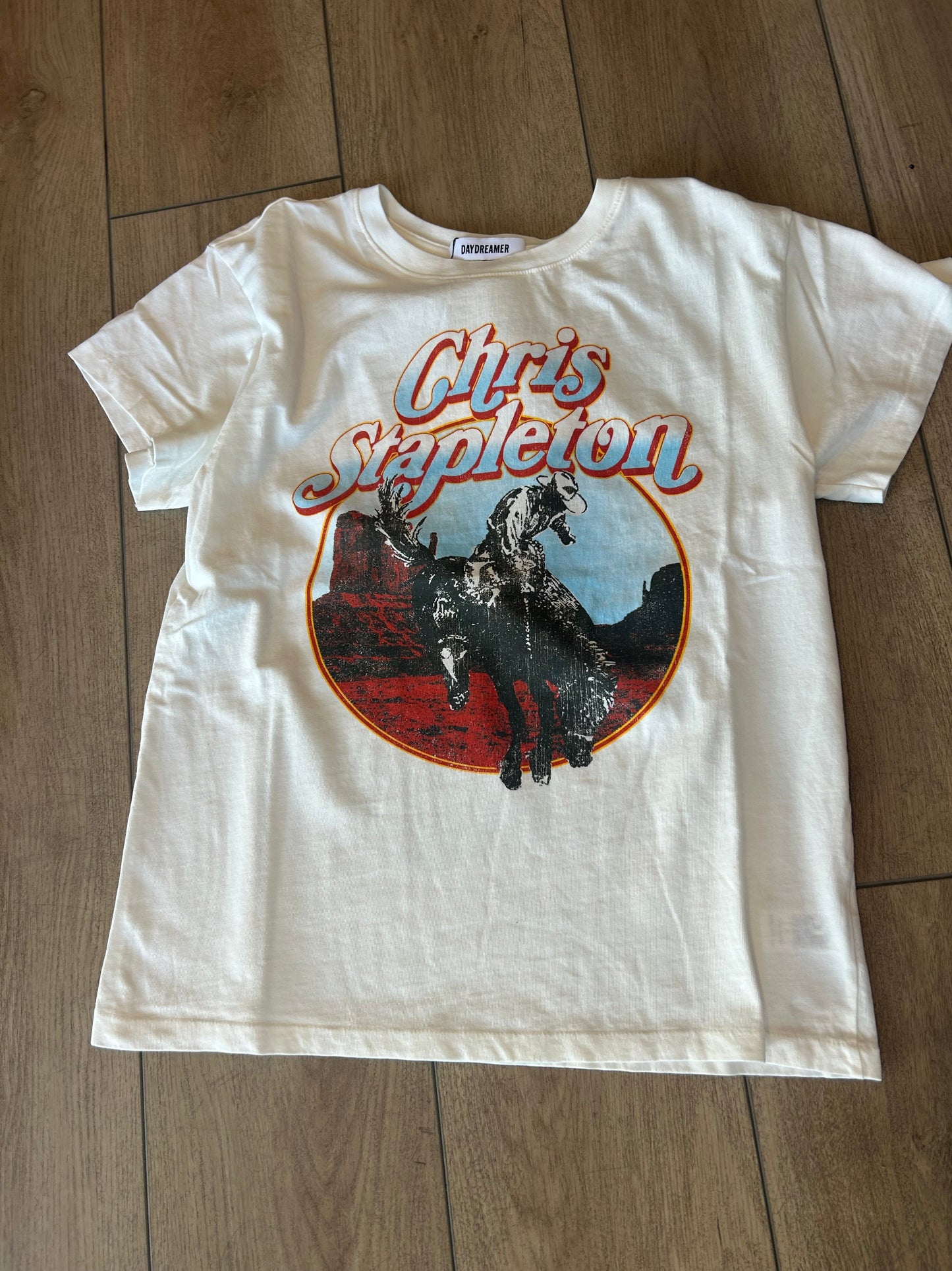 Chris Stapleton Horse and Canyon Tour Tee - White