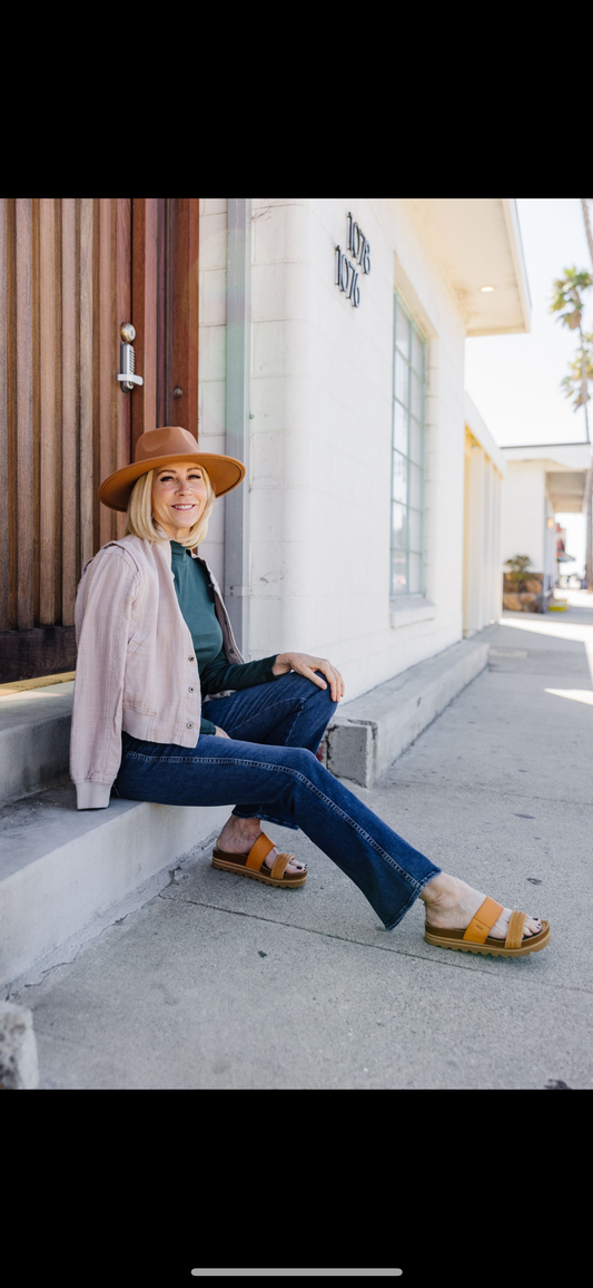 Mixed Rib LS Bomber Jacket