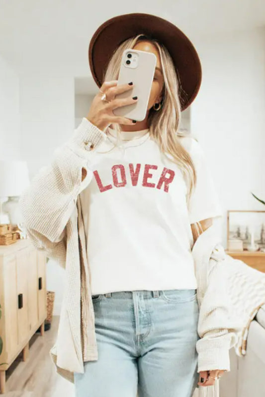 Lover Graphic Tee (Ivory)