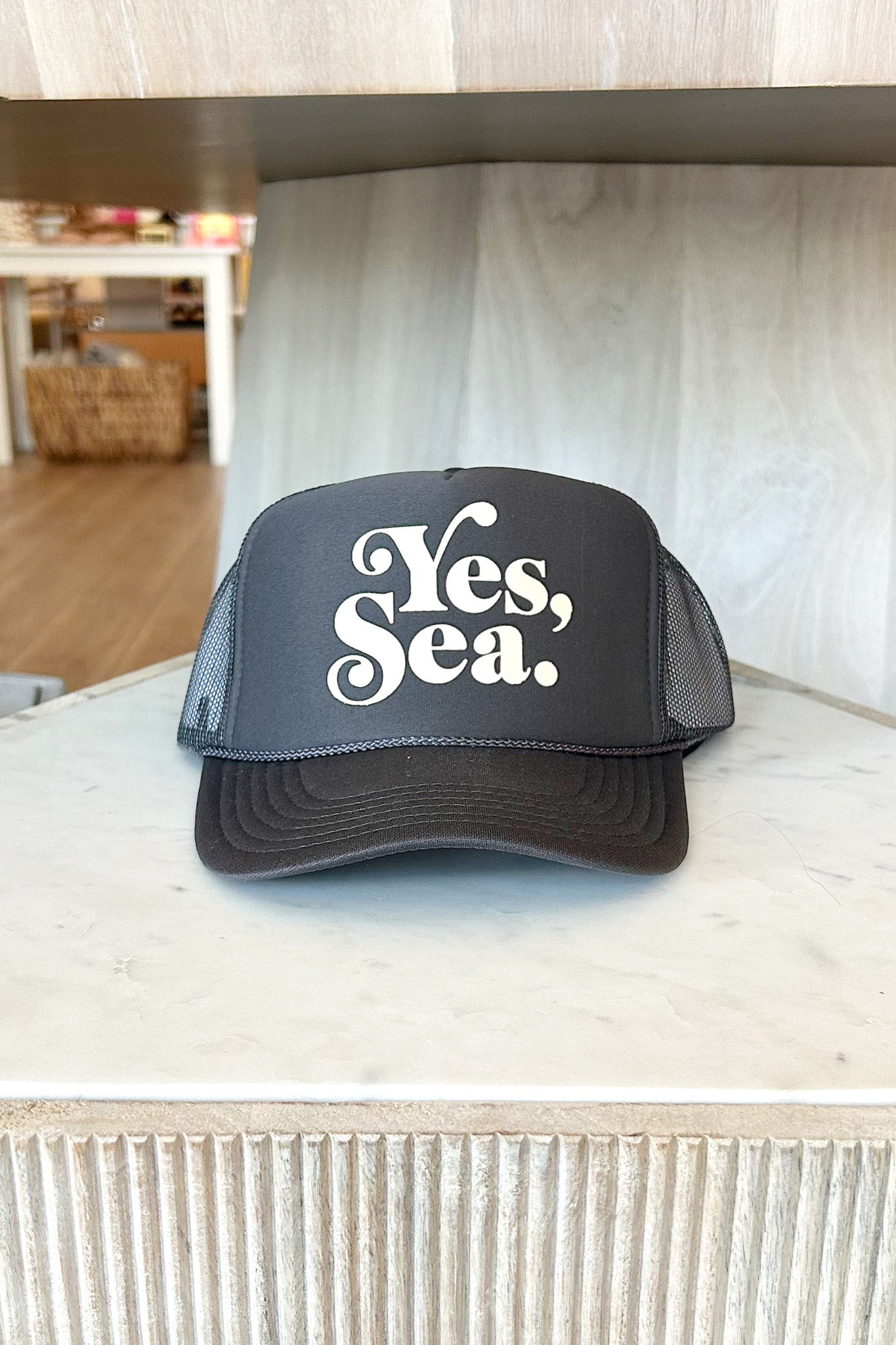 Yes, Sea Trucker Hat (Charcoal)