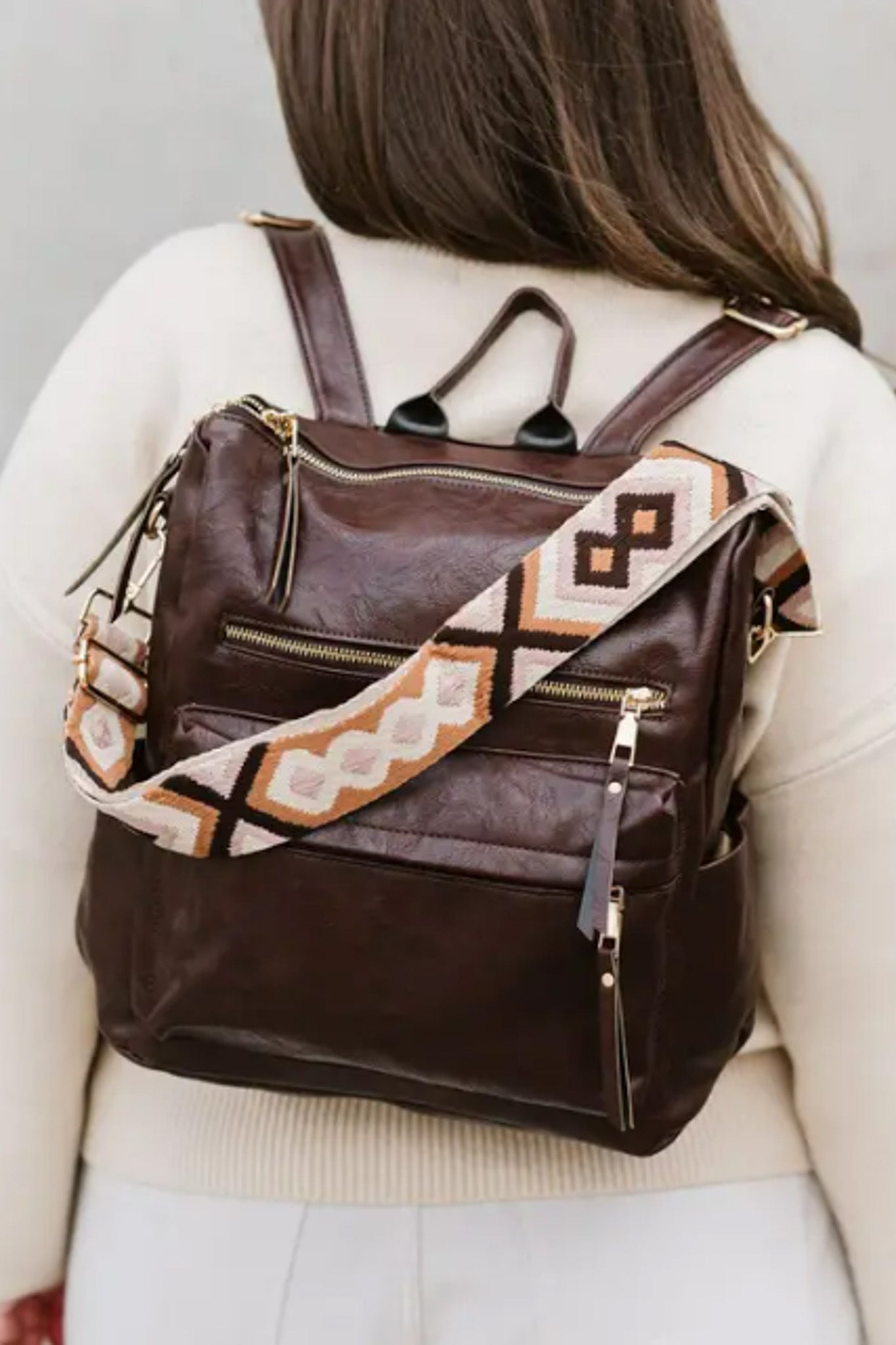 Brielle Convertible Backpack (Brownie)