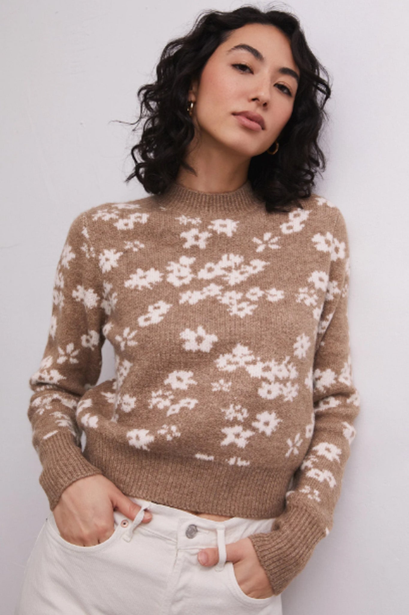 Tory Floral Sweater (Campfire)