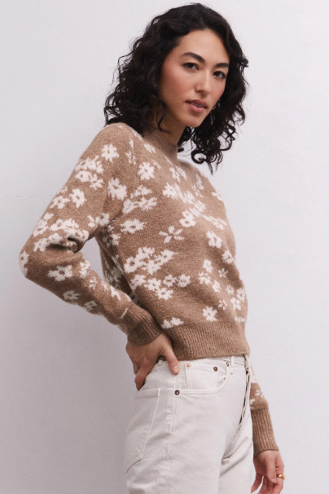 Tory Floral Sweater (Campfire)