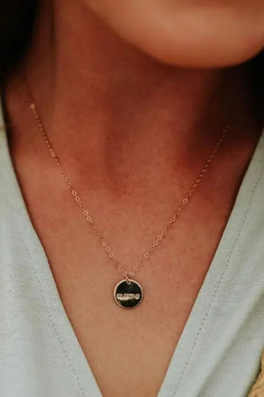 Mama Disc Necklace