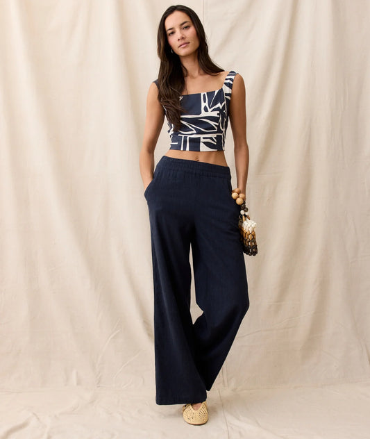 Allison Hemp Trouser - India Ink