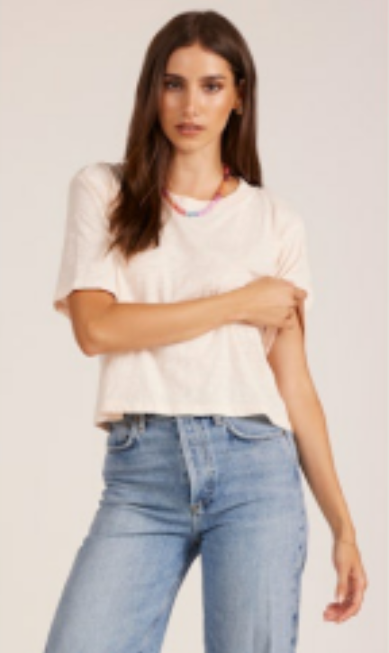 Cropped Boxy Tee - Angel Wing