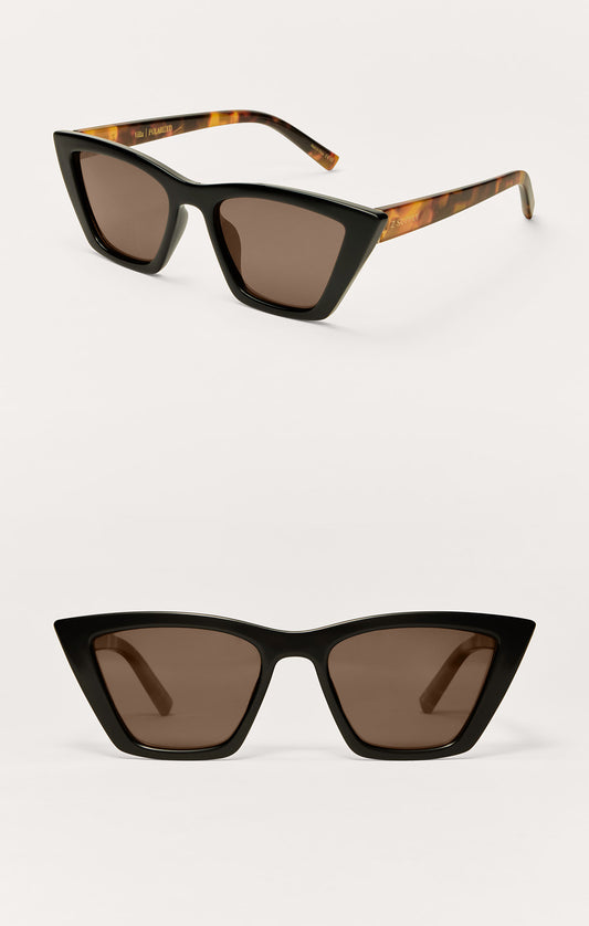 Villa Black Tort - Brown Polarized Sunglass