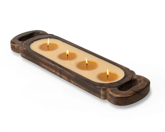 Medium Wood Candle Tray