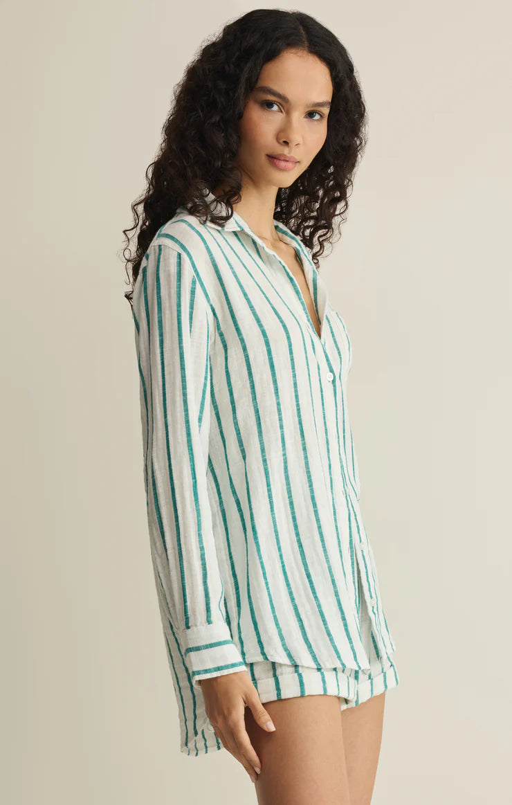 Saturday Stripe Shirt - Rainforest