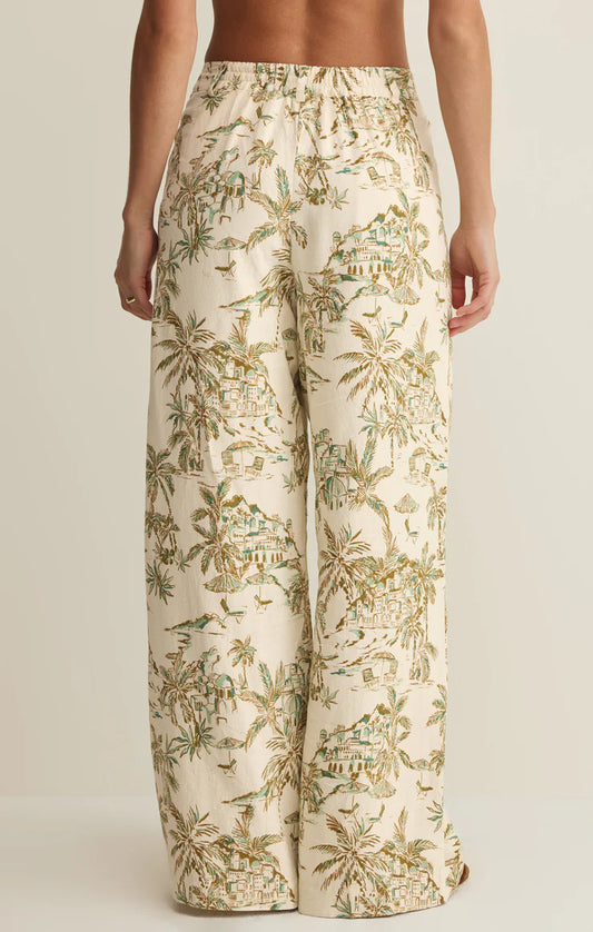 Overlook Tiki Linen Pant - Island Coconut