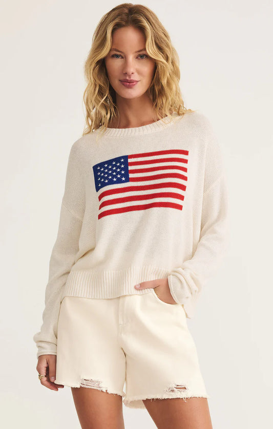 Sienna Patriot Flag Sweater