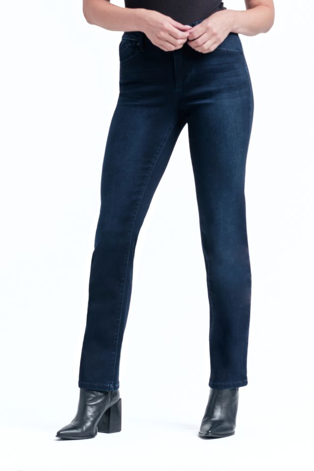 Yanique Mid Rise Slim Jean - Dark Wash
