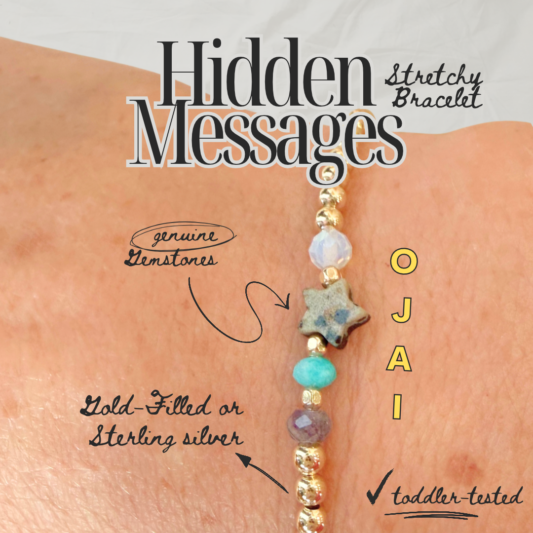 Custom Word - Hidden Message (Acrostic) Stretch Bracelet