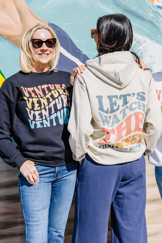 Let's Watch The Sunset Hoodie - Sand