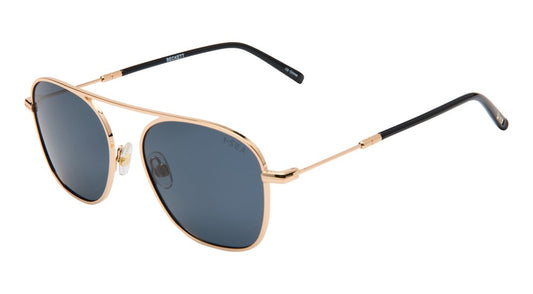 Beckett Polarized Sunglasses - Gold / Smoke