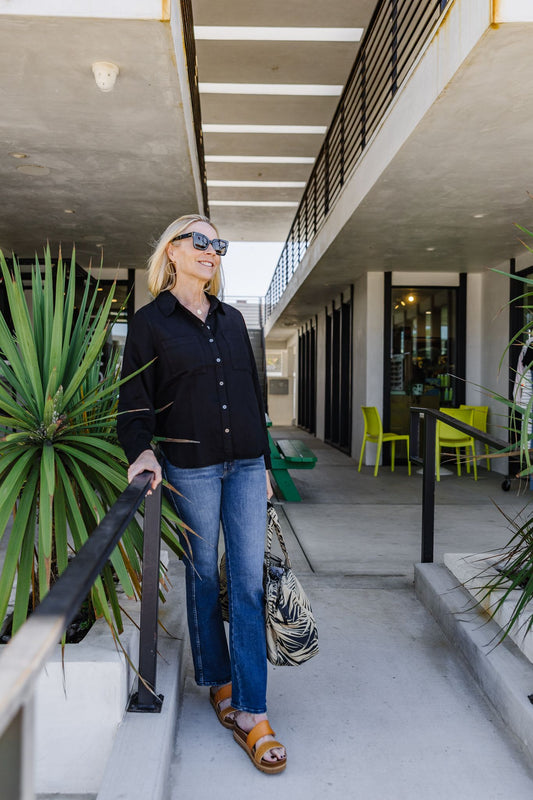 The James Button Down - Black