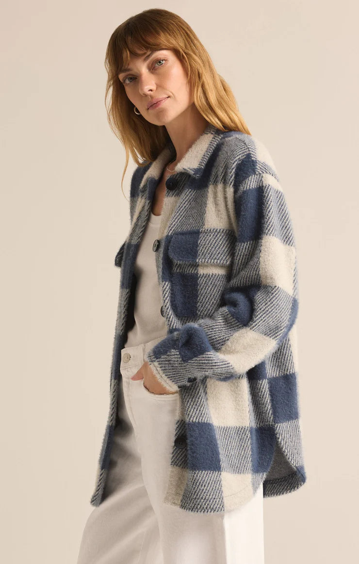 Tucker Buffalo Check Jacket - Eclipse