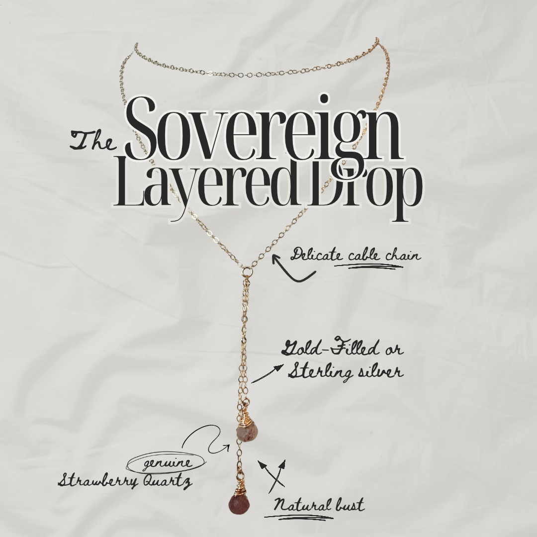 Sovereign Layered Drop Necklace