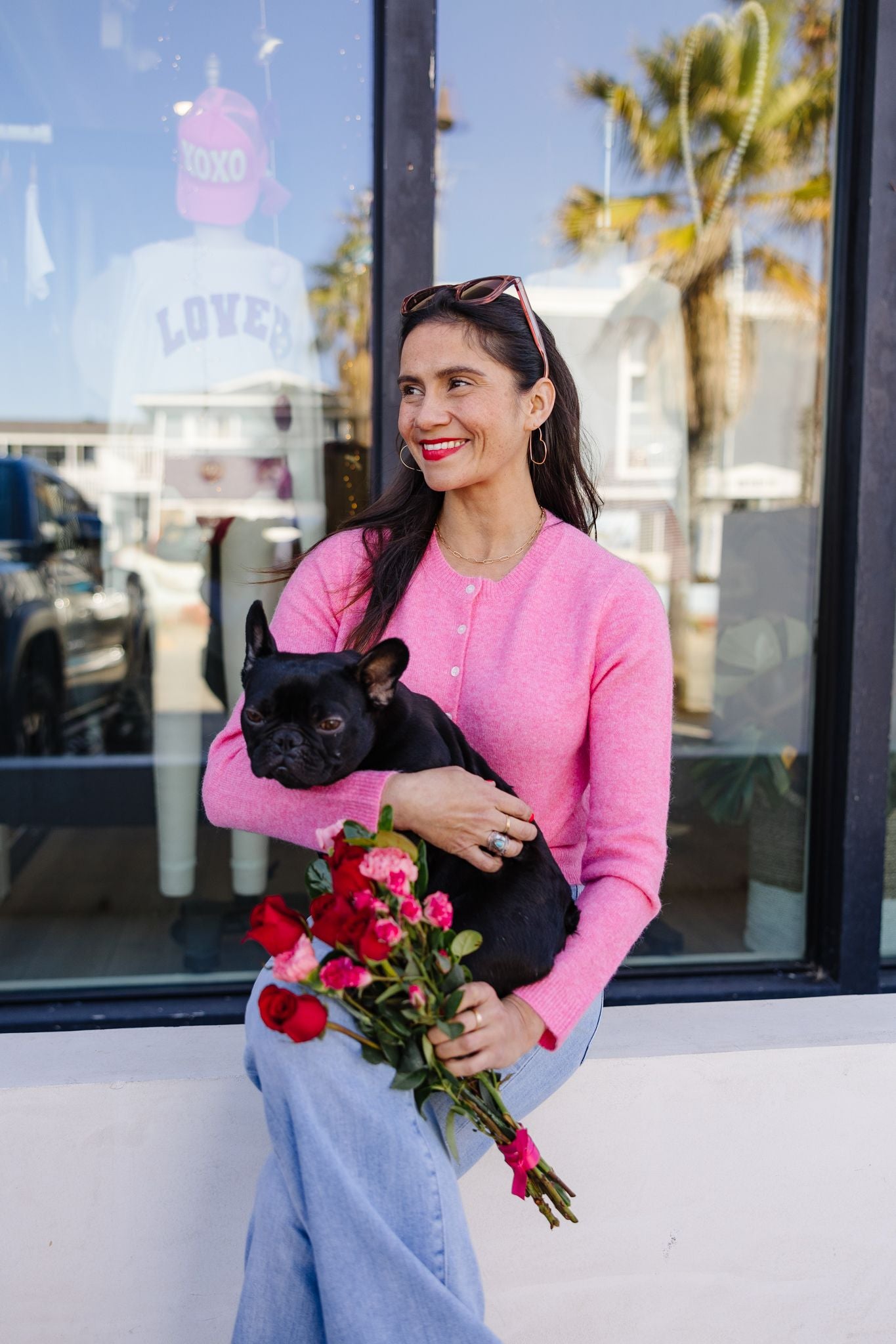 Medina Cardigan - Disco Pink