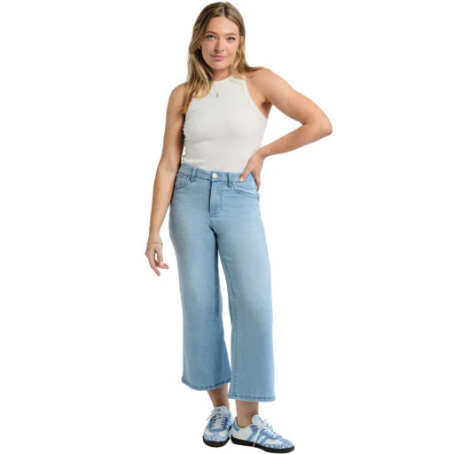 High Rise Wide Leg Crop - Chrisley