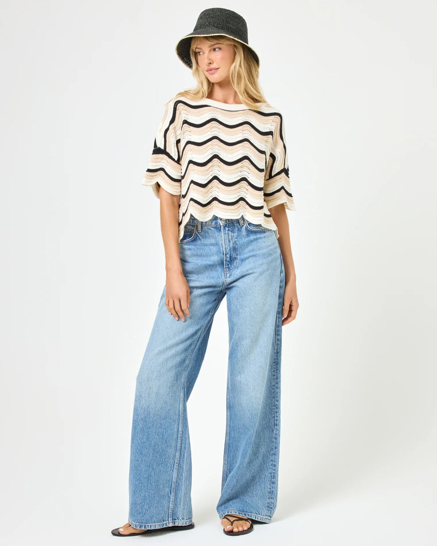 Make Waves Sweater Top - Costa Nova