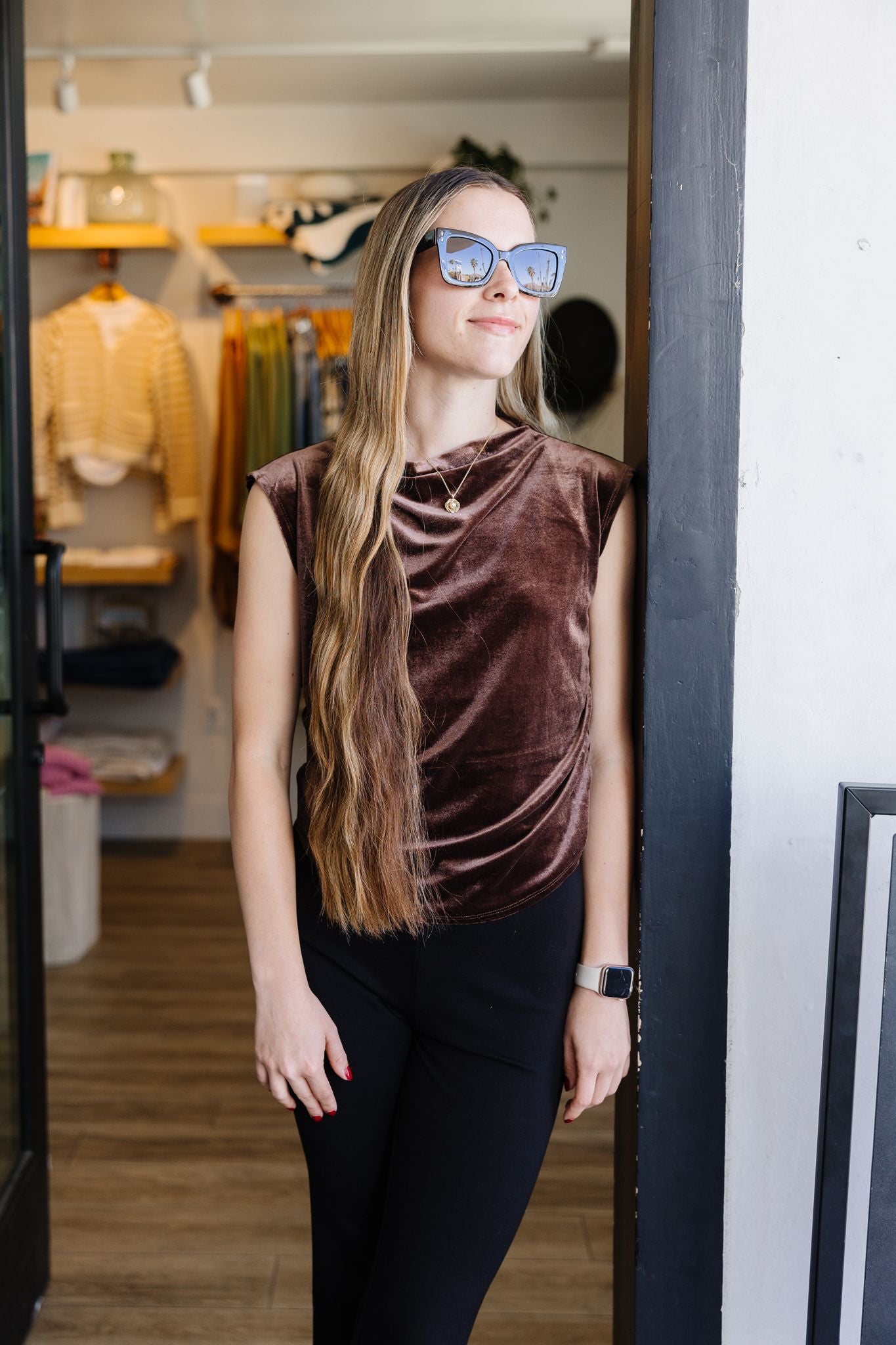 The Lavali Top - Velvet Brown