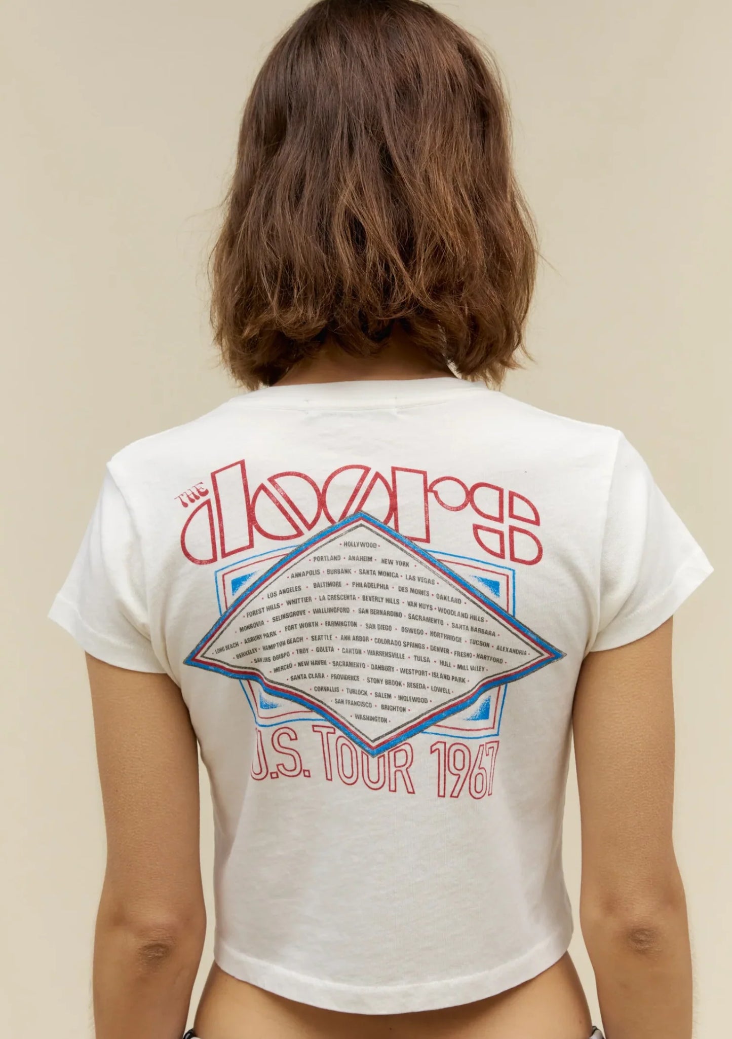 The Doors Light My Fire Camp Tee - Vintage White