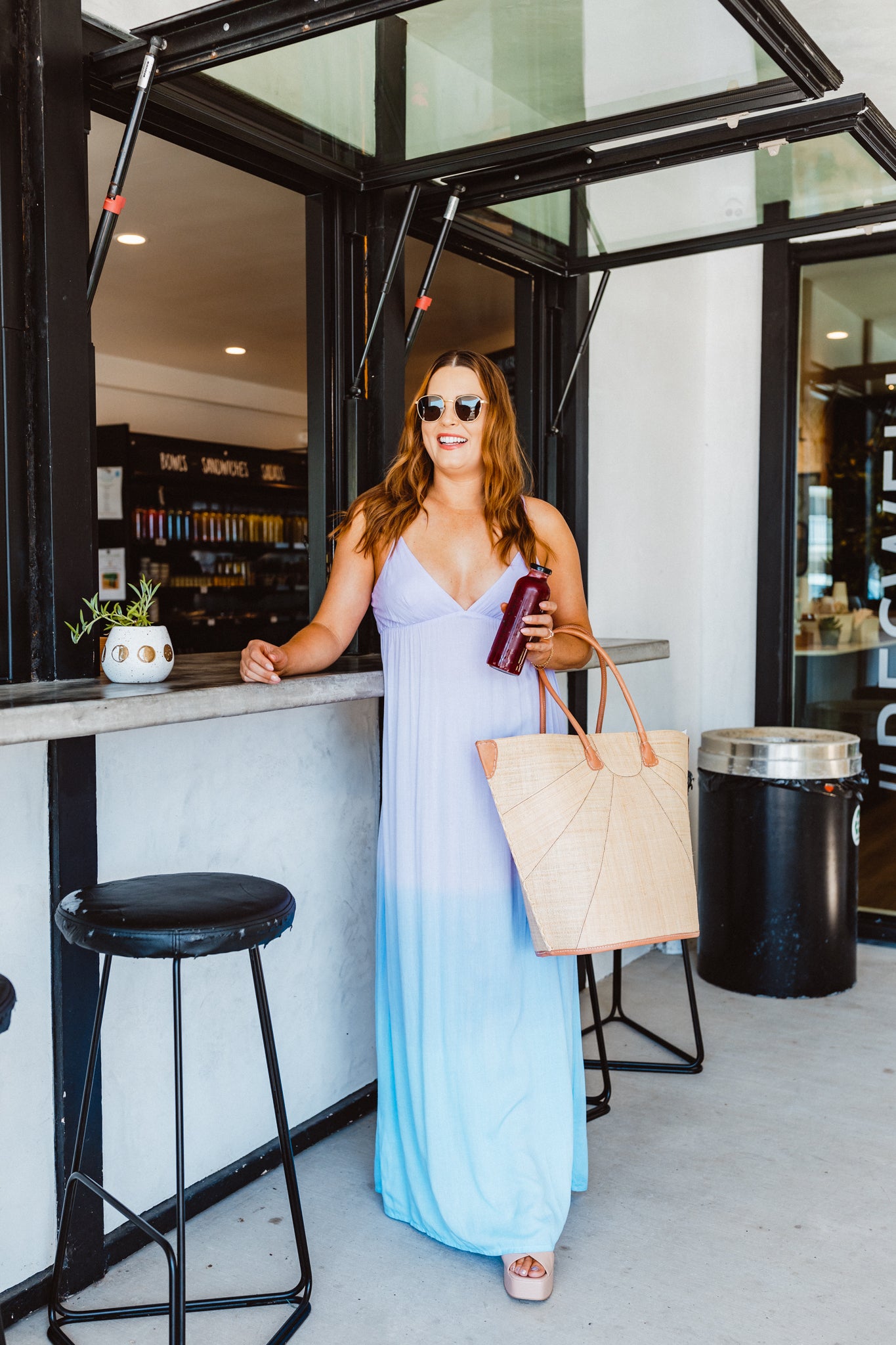 The Gracie Maxi Dress - Blueberry Ombre