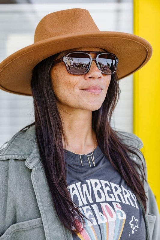 The Original Vegan Felt Rancher Hat - Chestnut