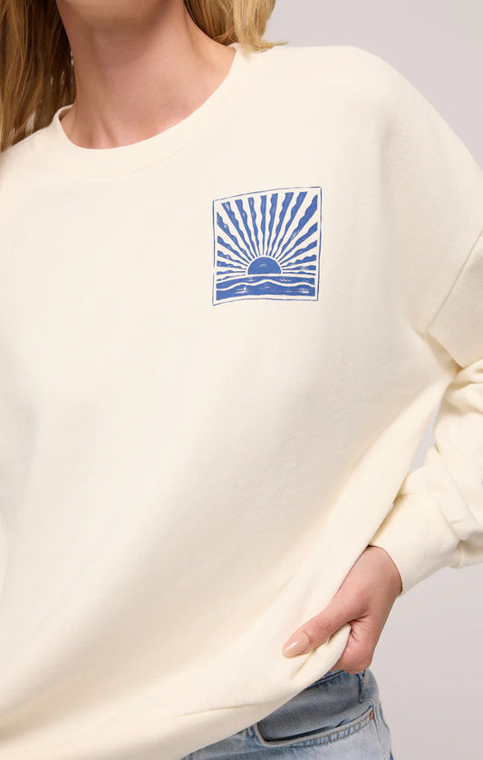 Horizon Sunday Sweatshirt - Sea Salt