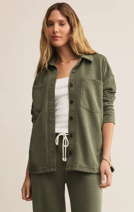 All Day Knit Jacket - Hunter Green