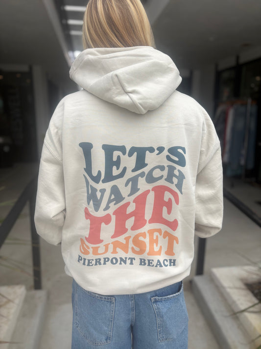 Let's Watch The Sunset Hoodie - Sand