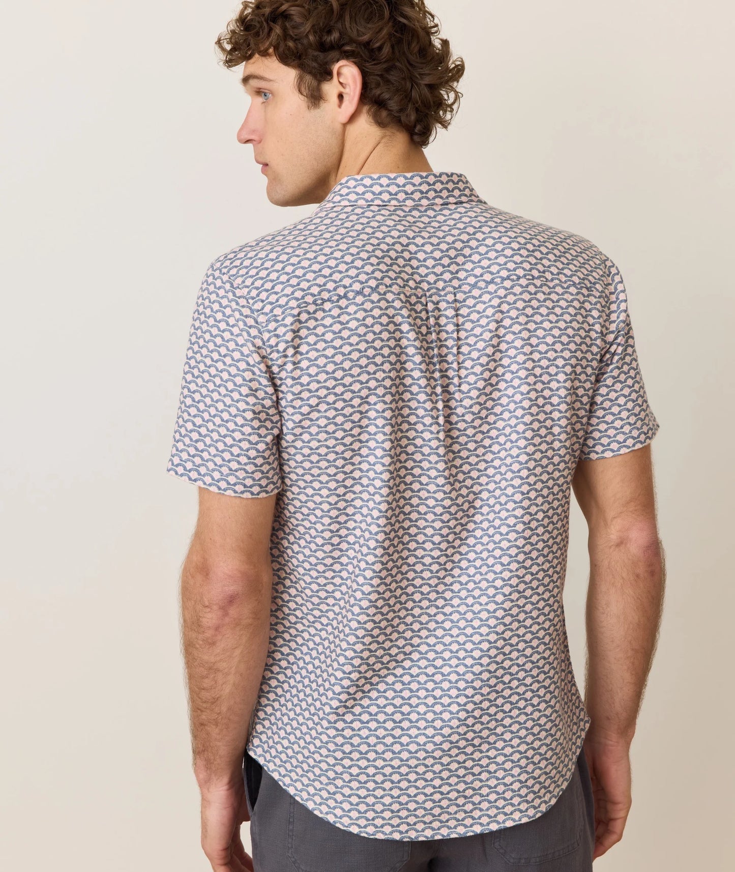 Classic Stretch Selvage Short Sleeve - Japanese Wave