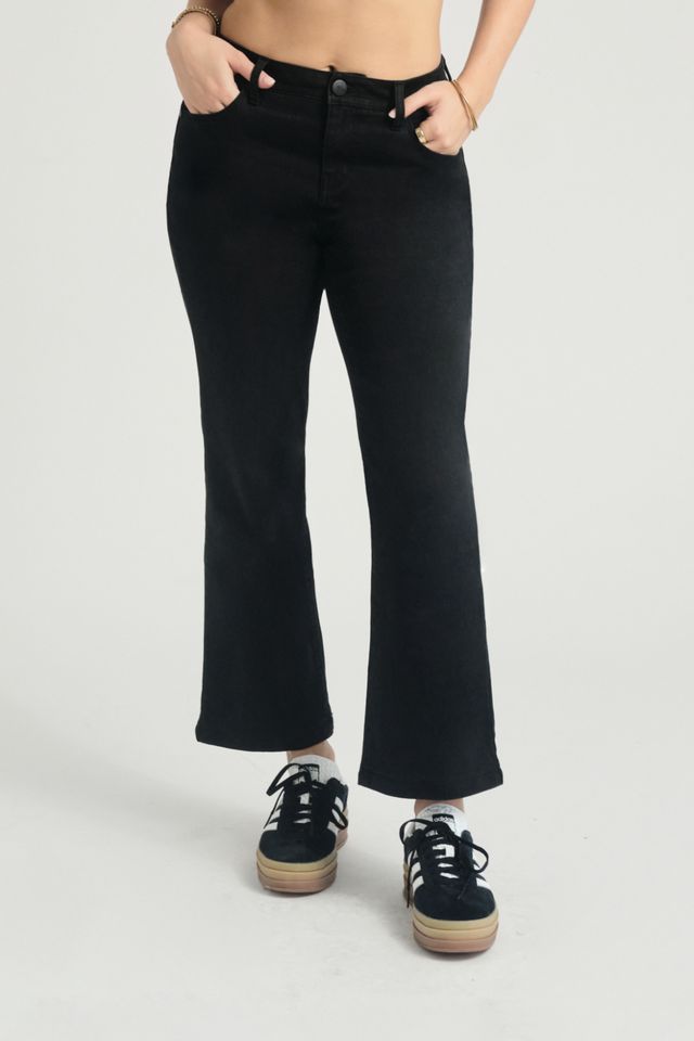 Press Denim Bootcut Fur - Black