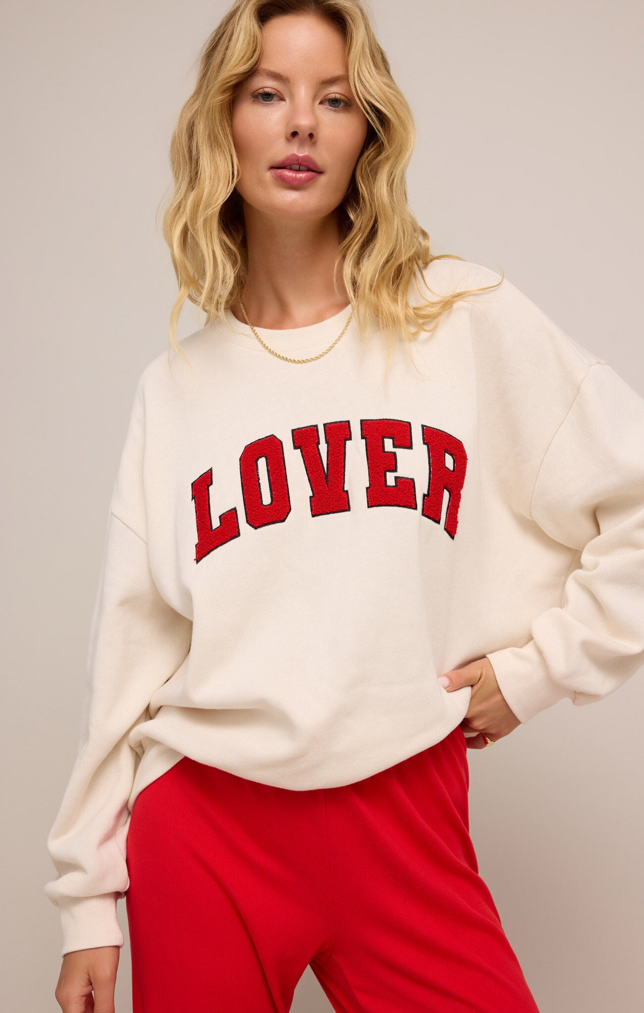 Oversized Lover Sweatshirt - Vanilla Ice