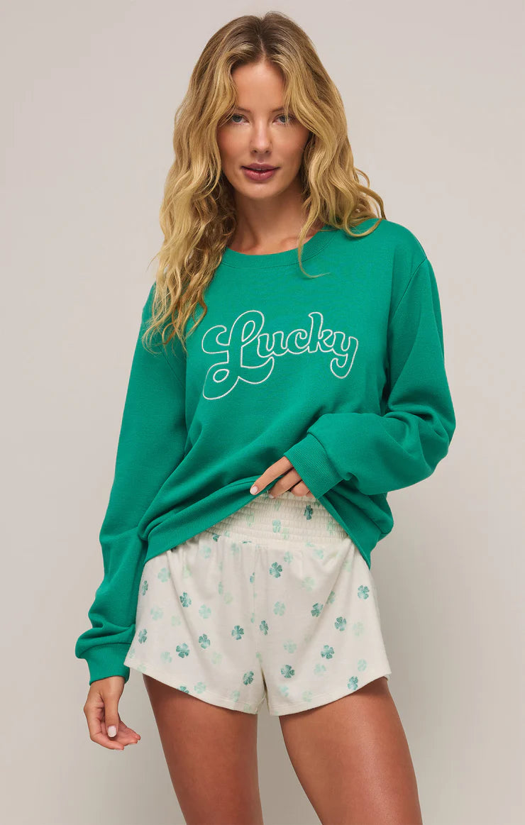 Lucky Sweatshirt - Lucky Green