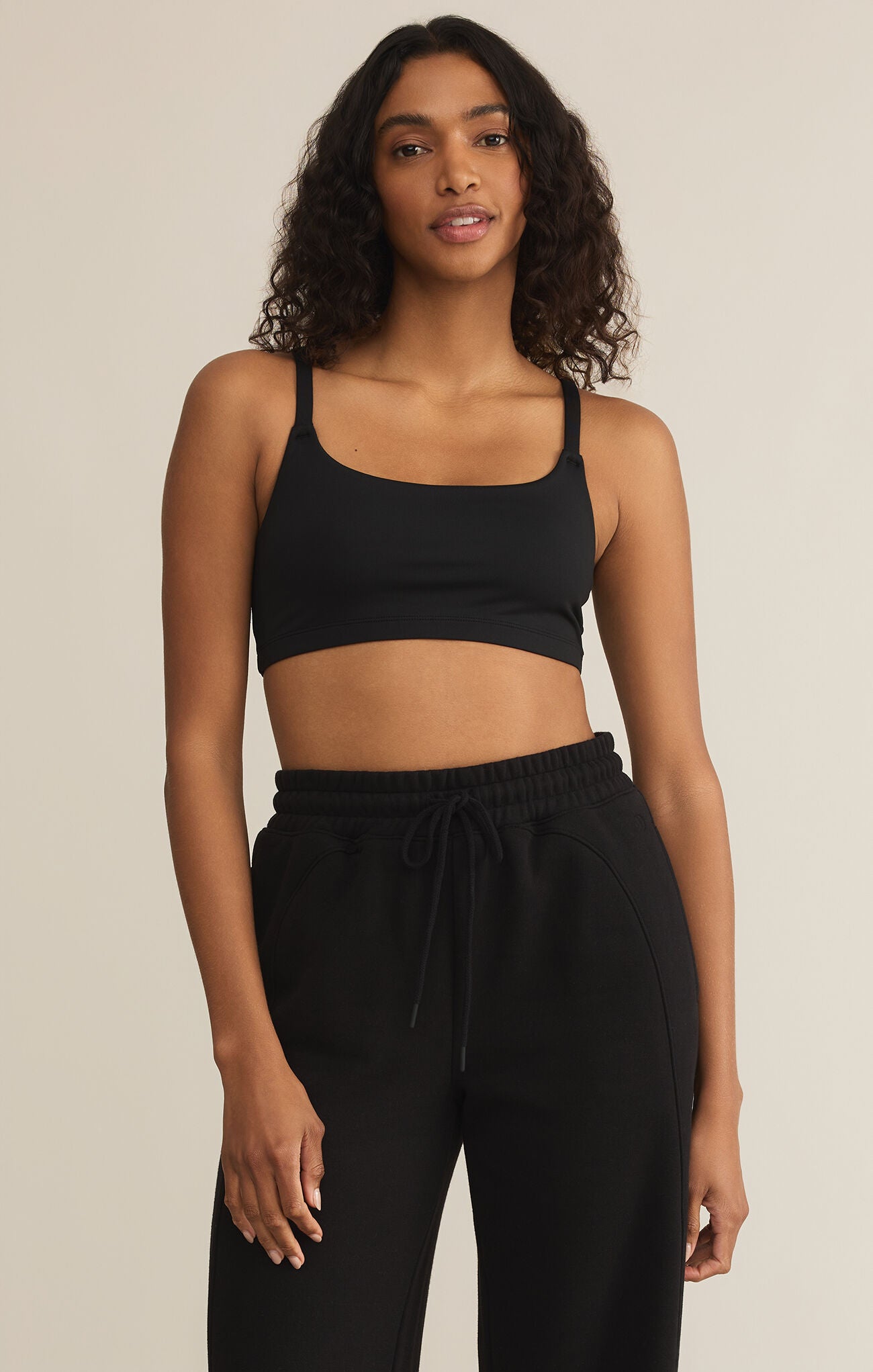 Luxe Smooth Jersey Bralette - Black