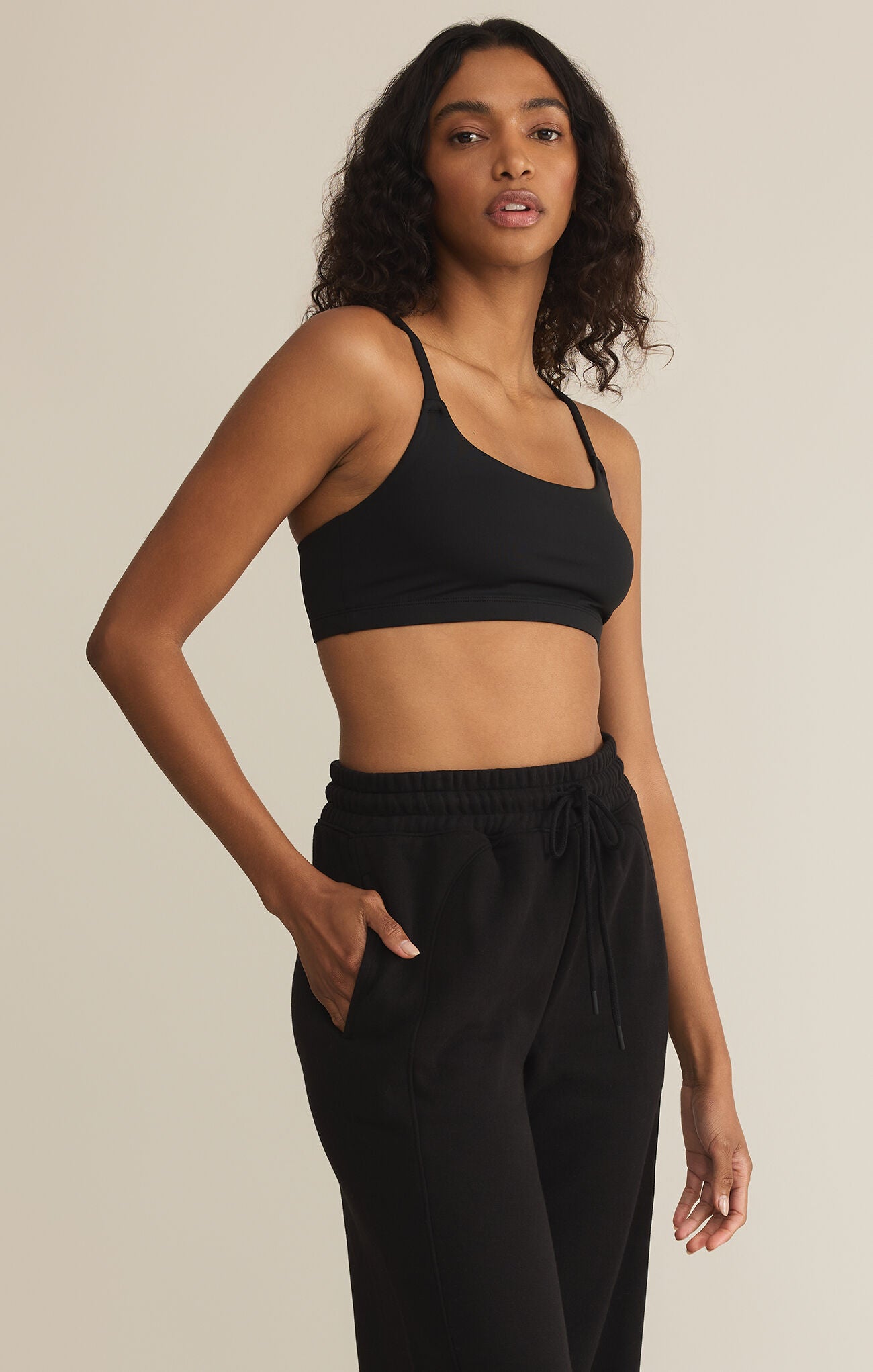 Luxe Smooth Jersey Bralette - Black