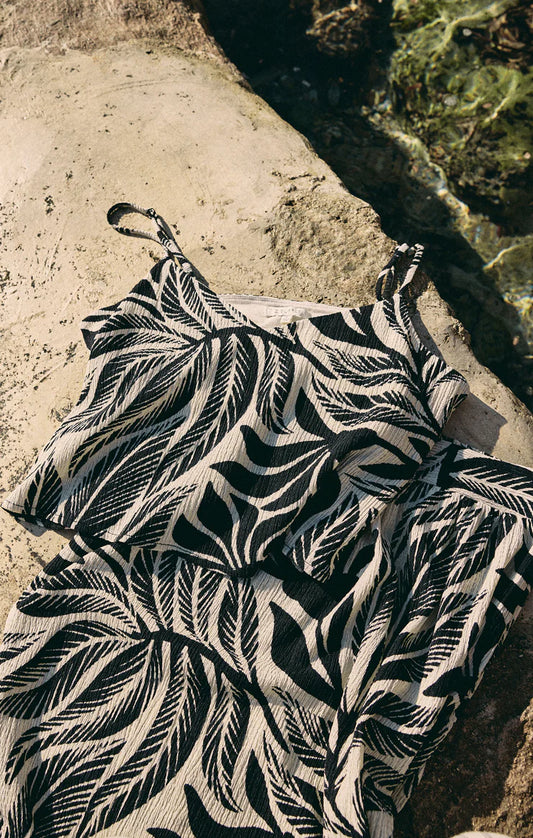 Nolan Isla Leaf Top - Black