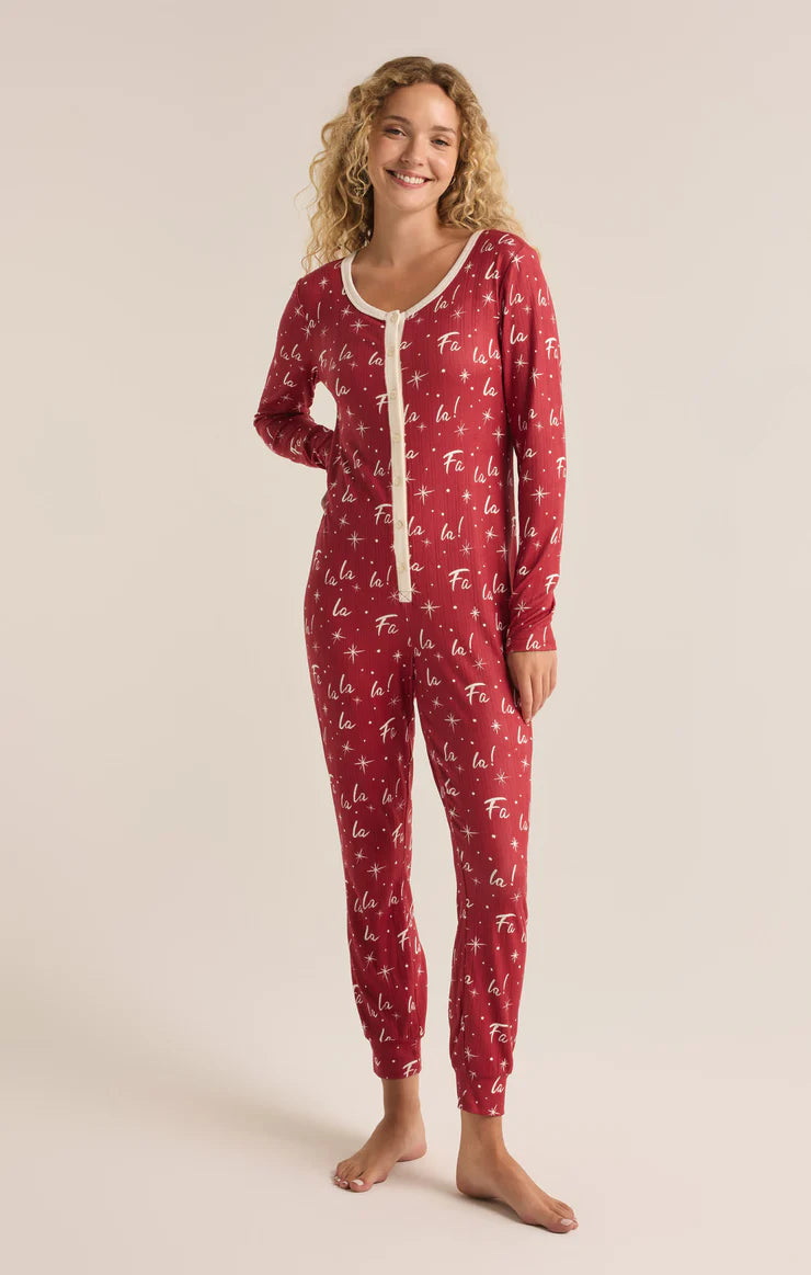 Fa La La Onesie - Haute Red