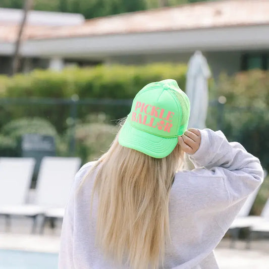 Pickle Baller Hat - Green/Pink