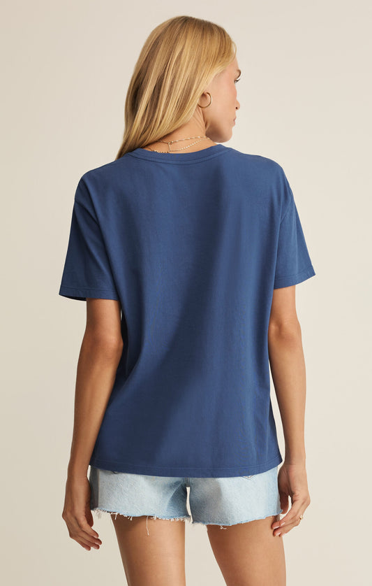 American Boyfriend Tee - Blue