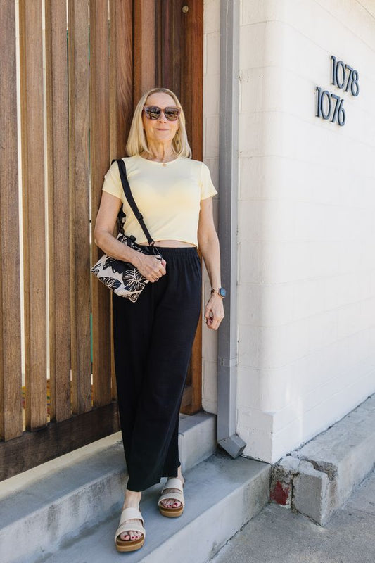 Scout Texture Slub Pant - Black