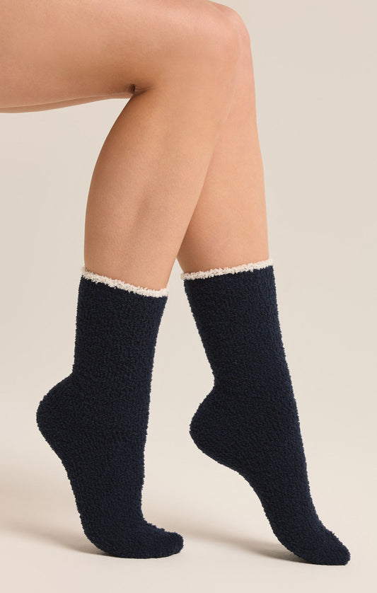 Navy Heart Sock Two Pack - Eclipse