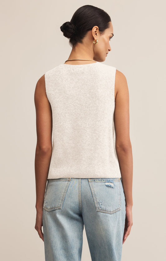 Bryce Sweater Vest - Crystal