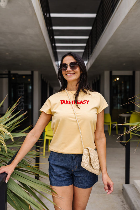 Take It Easy Tee - Butter