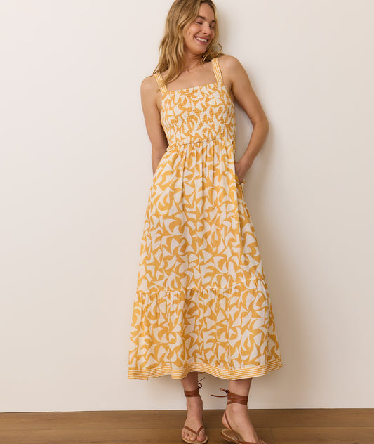 Selene Maxi Dress - Marigold Geo