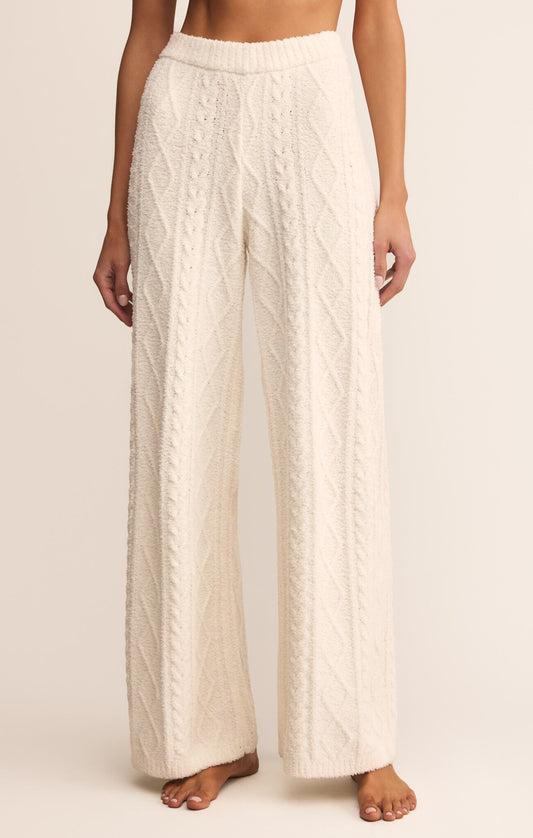 Gemma Cable Pant - Vanilla Ice