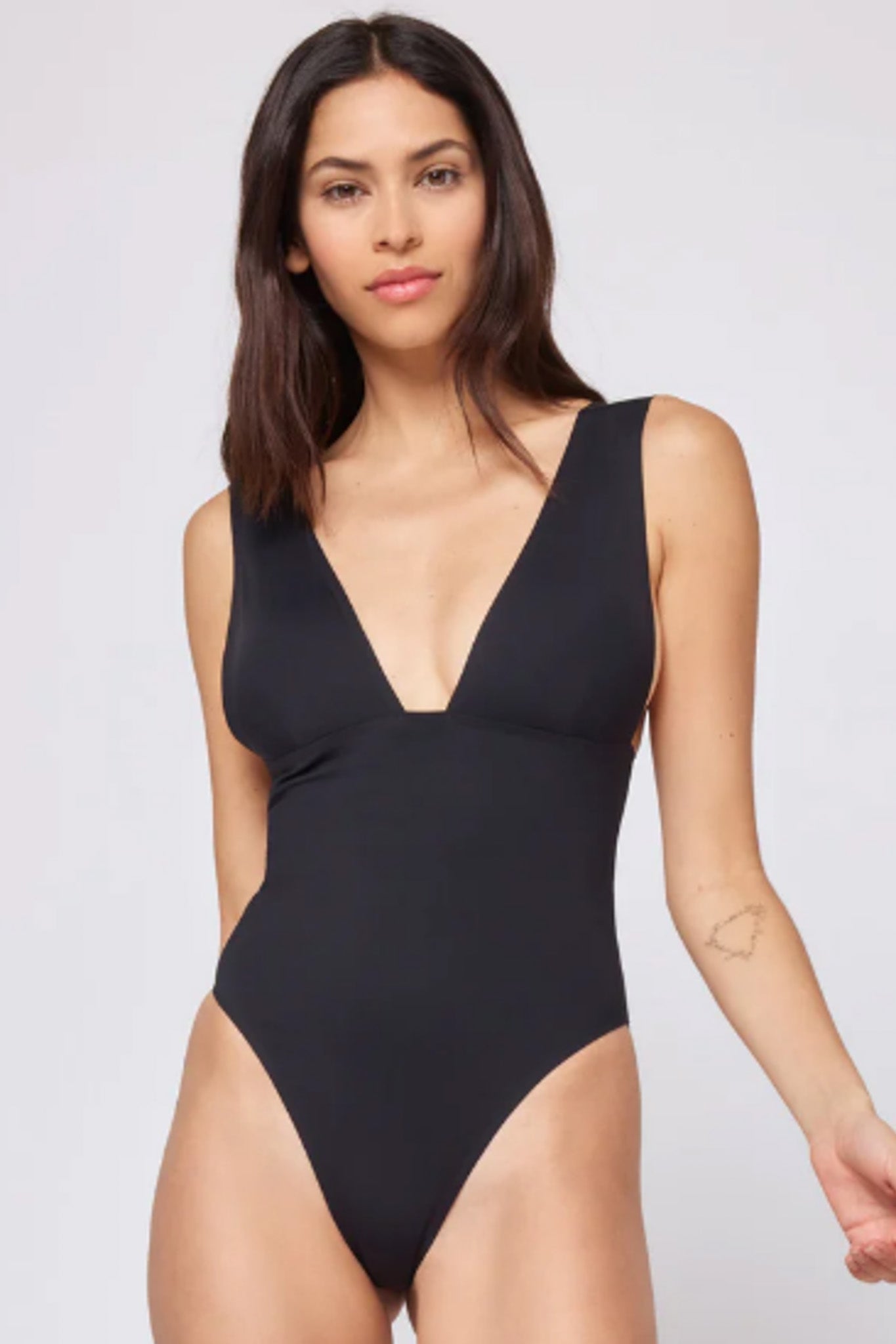 black one piece swimsuit